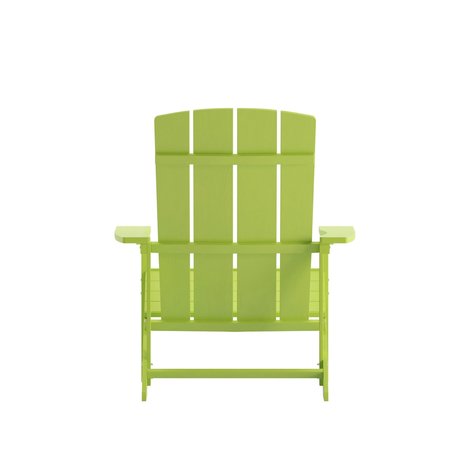 Flash Furniture Lime Green Poly Resin Adirondack Chair JJ-C14501-LM-GG